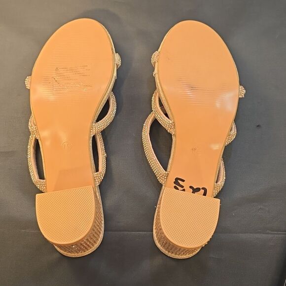 BRAND NEW SMARTY MULTI JEWEL STRAP WOMEN"S BLOCK HEEL SANDAL - Picture 12 of 15